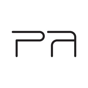 Pa initial letter vector logo icon 스톡 일러스트
