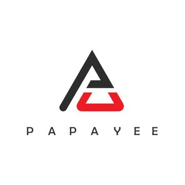 PA letter triangle icon vector concept design template Illustration