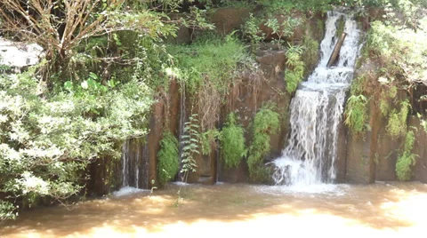 Pa Suam waterfall in laos Stock Footage 29930280