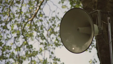 PA System - loud speaker Stock Footage 93201277
