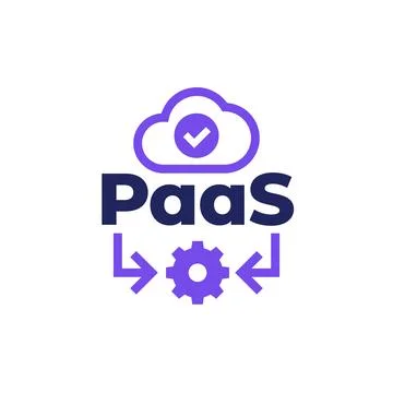 Paas icon, Platform as a Service vector Illustrazione stock