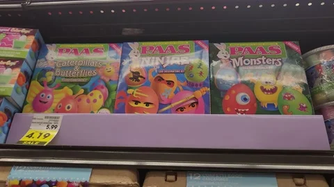 Paas Ninjas Easter Eggs Product Retailer Merchandise Stock Footage 237279286