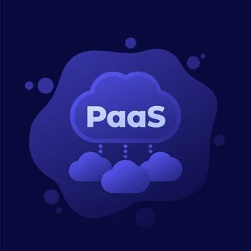 Paas, Platform as a Service icon, vector design 스톡 일러스트