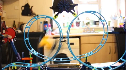 Pac Man Rollercoaster HD Stock Footage 128399521