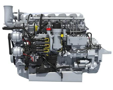 3D Model: PACCAR MX-13 Powertrain Truck Engine #96447883