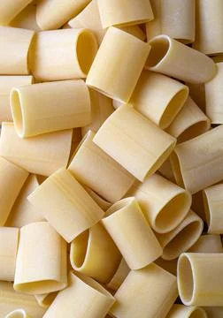 Paccheri is a type of pasta in the shape of a very large tube, originating .. Stock Photos