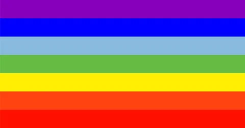 PACE Rainbow Flag (LGBTQ) Without Text High Quality Illustration Stock Illustration