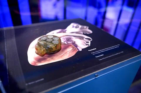 Pacemaker construction from the Technology and Maritime Museum of Malmo Sweden Stock Photos