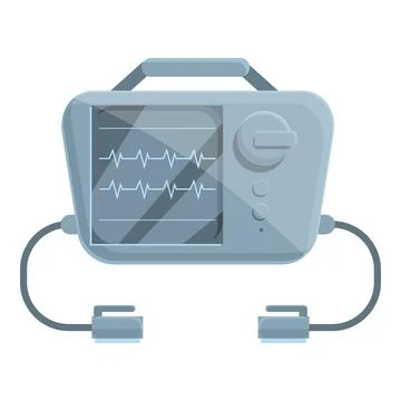 Pacemaker defibrillator icon, cartoon style イラスト素材