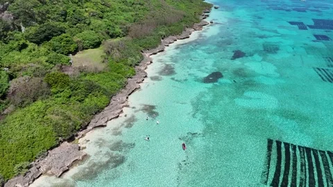 Pacha Beach, Phuket | Hidden Gem Drone Footage with Crystal Clear Water Stock Footage 306654432