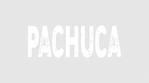 Pachuca. Animated text. Transparent Alpha channel. 4K video. Stock Footage 154594539