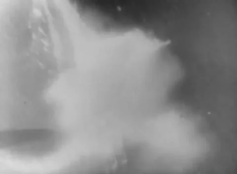 PACIFIC - 1944: Air-combat fire - Flash streaks across gun camera Stock-Footage 344507884