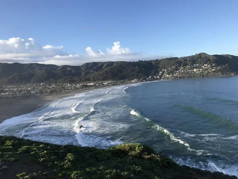 The pacific in the AM Foto stock