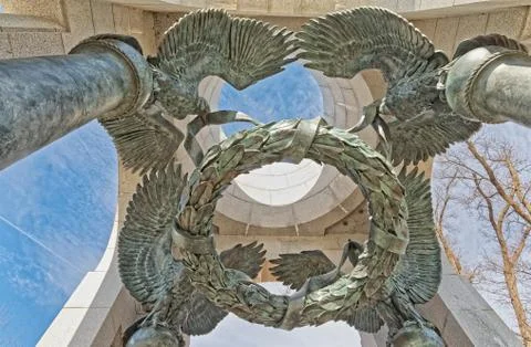 Pacific Arch World War II Memorial in Washington DC Stock Photos