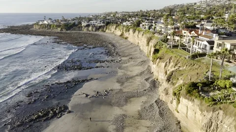 Pacific Beach - Aerial view Stock Footage 311990266