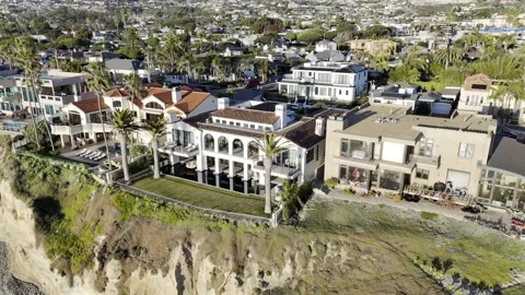 Pacific Beach - Aerial view Stock Footage 311990307