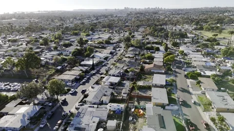 Pacific Beach - Aerial view Stock Footage 311990486