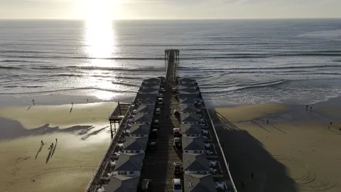 Pacific Beach - Aerial view Stock Footage 311990706