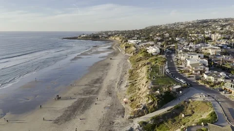 Pacific Beach - Aerial view Stock Footage 311990868