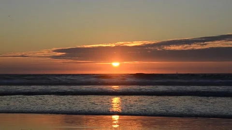 Pacific Beach Sunset Stock Footage 46764809