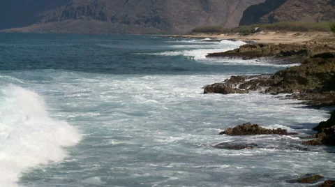 Pacific Breakers Stock Footage 54709292