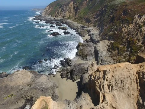 Pacific Coast Aerial 1 Stock Footage 80228327