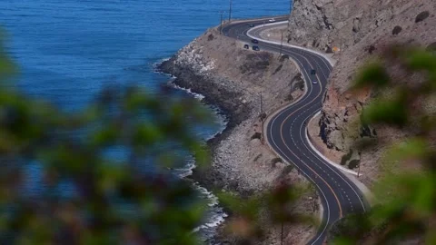 Pacific Coast Highway Video stock 155558377