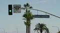 Pacific Coast Highway road sign HD Footage