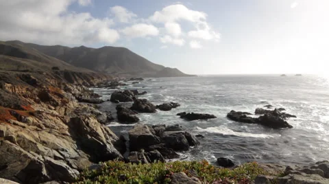 Pacific Coast Landscape 1 Stock Footage 34278511