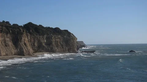 Pacific coastline in California Stock Footage 101520107