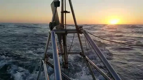 Pacific Crissing Sunset Stock Footage 102937593