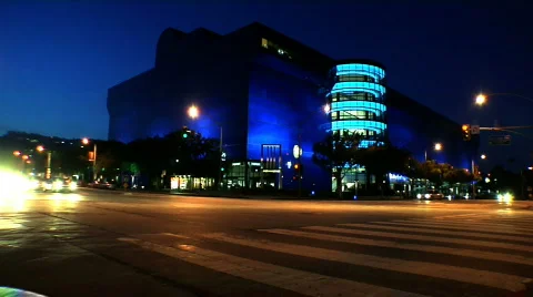 Pacific Design Center 60 seconds  Stock Footage 730332