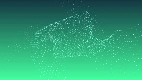 Pacific Dream Gradient Background with Rolling Dot Particles in the Center Stock Footage 341453095