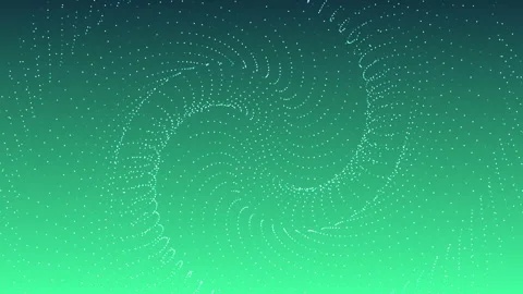 Pacific Dream Gradient Background with Rotating Spiral Dot Particles Stock Footage 341453025