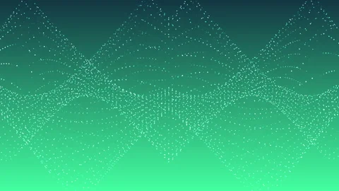 Pacific Dream Gradient Background with Stepped Horizontal Rolling Dot Particles Stock Footage 341453121
