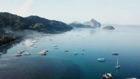 Pacific Island Paradise Stock Footage 89861360