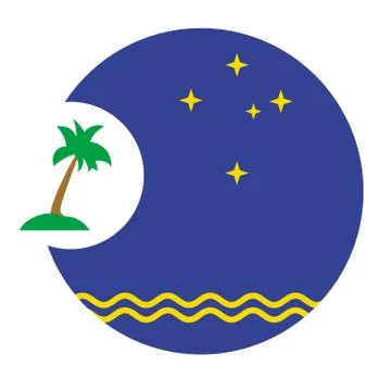 Pacific Islands Forum Logo Vector Illustration on White Background. Stock Illustration