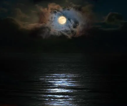 Pacific Moon Stock Photos