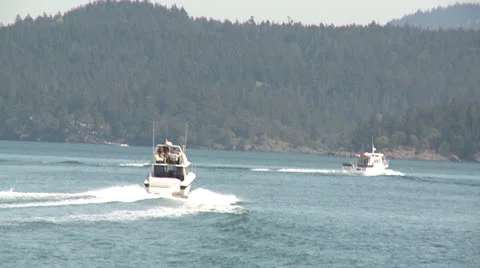 Pacific Northwest Boating 2 Stock Footage 23429007