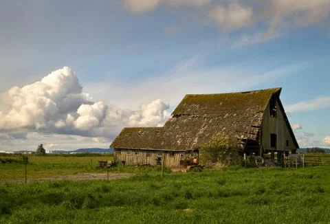 Pacific Northwest Rustic Barn Fotos de archivo
