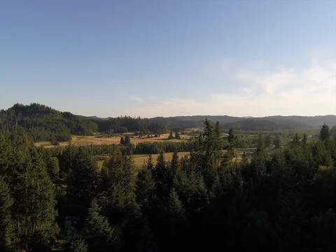 Pacific Northwest Valley  Stock Footage 83600809