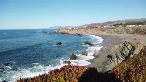 Pacific Ocean in 4K Video stock 144070572