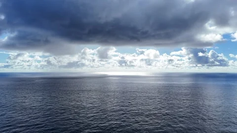 Pacific Ocean and Clouds Stockbeeldmateriaal 254997179