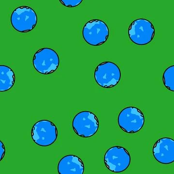 Pacific ocean map vector seamless pattern Illustrazione stock