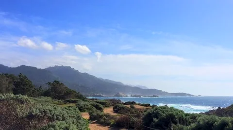 The Pacific Ocean at the Point Lobos State Natural Reserve Stock Footage 69045495