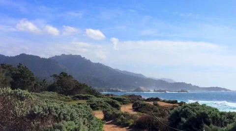 The Pacific Ocean at the Point Lobos State Natural Reserve Stock Footage 69051793