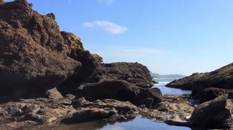 The Pacific Ocean at the Point Lobos State Natural Reserve Stock Footage 69054694