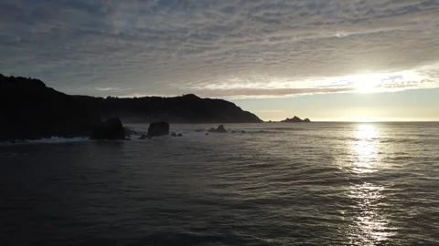 Pacific Ocean Sunset Stock Footage 274037992
