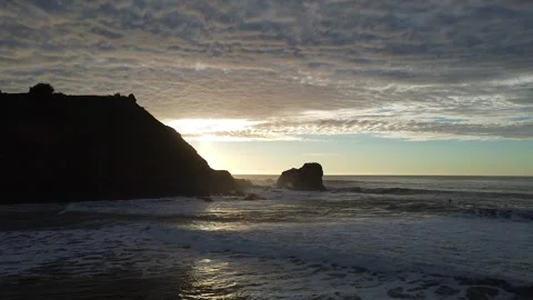 Pacific Ocean Sunset Stock Footage 274038148