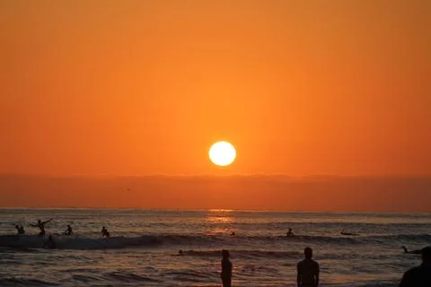 Pacific Ocean Sunset Foto stock